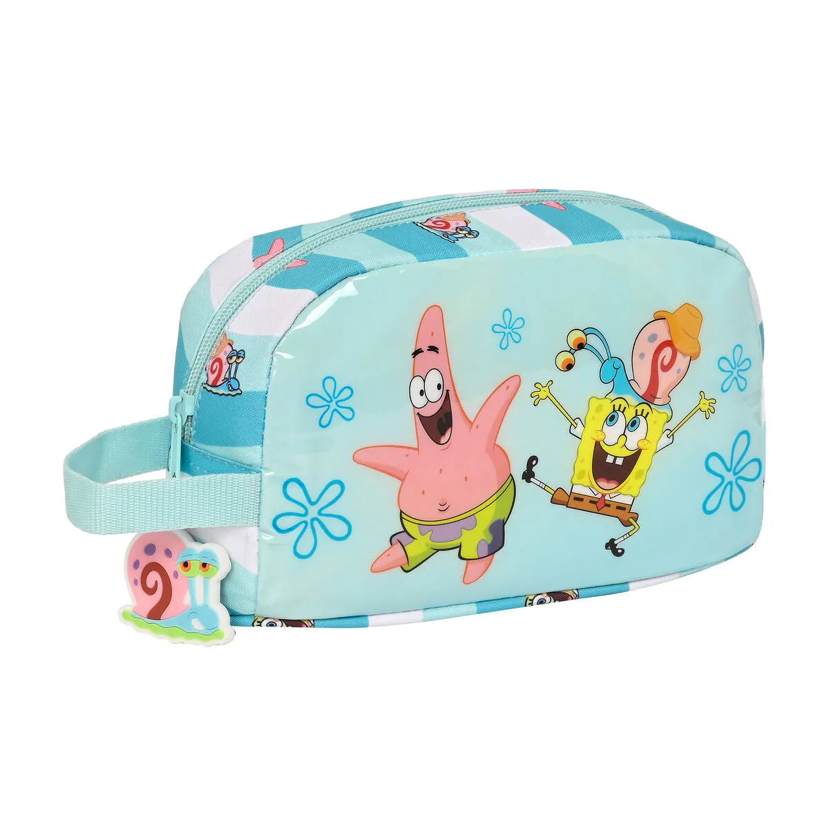 Termo Box na Desiatu Spongebob Stay Positive Modrá Biela (21.5 x 12 6.5 Cm) - Boxy