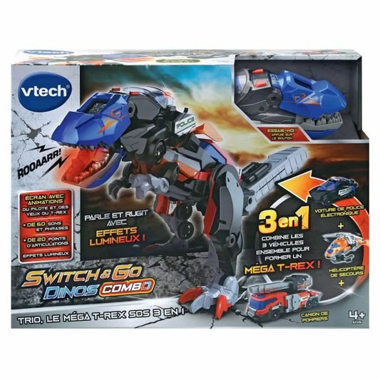 Transformovateľný Super Robot Vtech Switch & Go Dinos Combo: Dinosaurus - Transformers