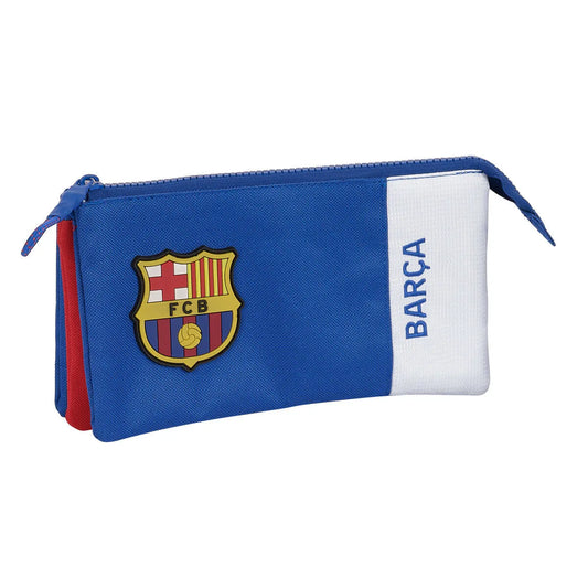 Trojitý Peračník F.c. Barcelona Modrá Hnedočervená 22 x 12 3 Cm - Peračníky Trojité