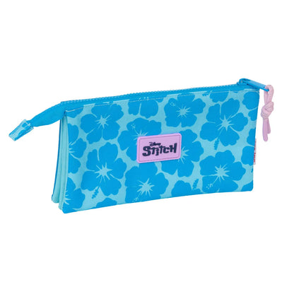 Trojitý Peračník Lilo & Stitch Hawaii Modrá 22 x 12 3 Cm - Peračníky Trojité