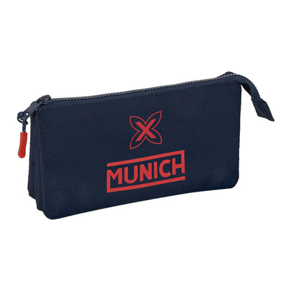 Trojitý Peračník Munich Flash Námornícka Modrá 22 x 12 3 Cm - Peračníky Trojité