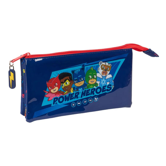 Trojitý Peračník Pj Masks Ready Námornícka Modrá 22 x 12 3 Cm - Kancelária a Kancelárske Potreby školský