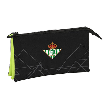 Trojitý Peračník Real Betis Balompié čierna Lime 22 x 12 3 Cm - Peračníky Trojité