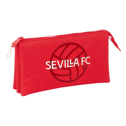 Trojitý Peračník Sevilla Fútbol Club červená 22 x 12 3 Cm - Kancelária a Kancelárske Potreby školský Vzdelávací Materiál