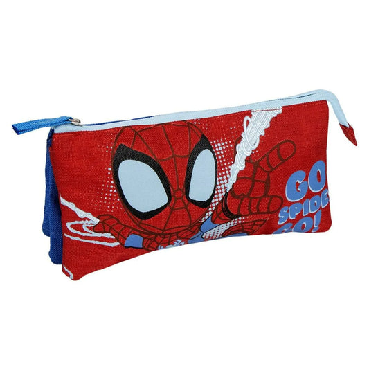 Trojitý Peračník Spidey červená 22 x 12 2 Cm - Peračníky Trojité