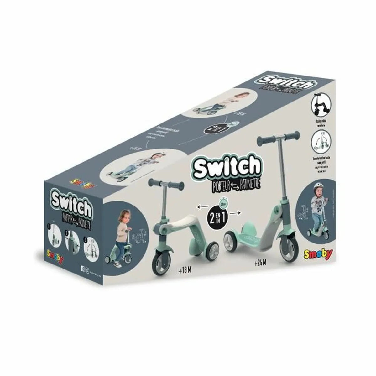 Trojkolka Smoby Switch - Hračky a Hry Outdoor športy