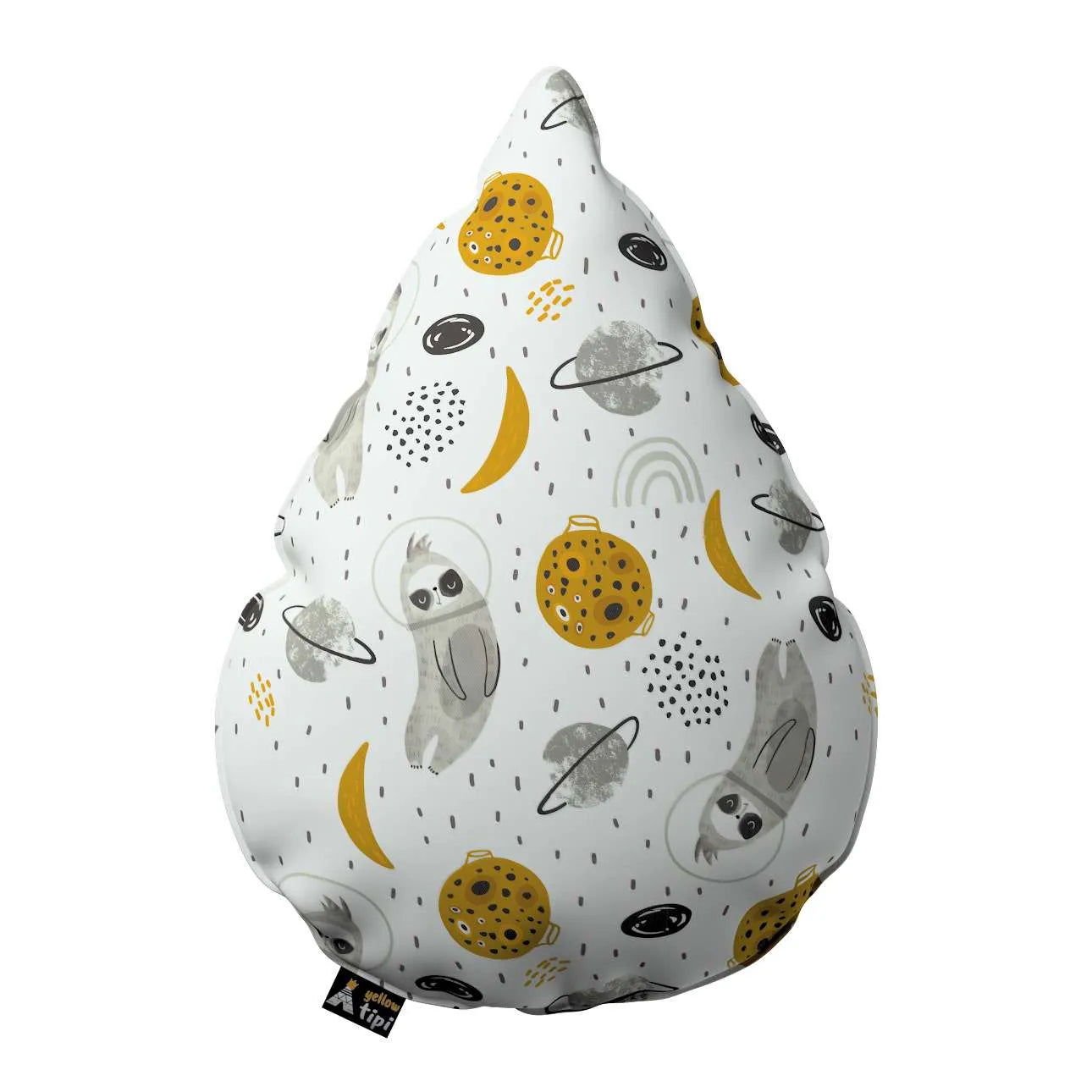 Vankúš Sladká Kvapka 55x15x35cm - Bielo-sivý - Yellow Tipi