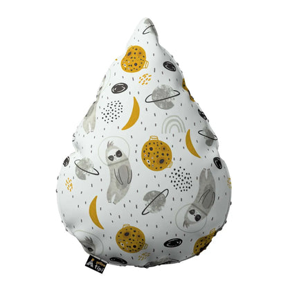 Vankúš Sladká Kvapka 55x15x35cm - Bielo-sivý - Yellow Tipi