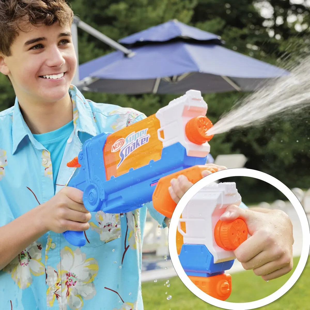 Vodná Pištoľ Hasbro Nerf Super Soaker Soa Flip 21,5 x 45 Cm - Hračky a Hry Outdoor športy