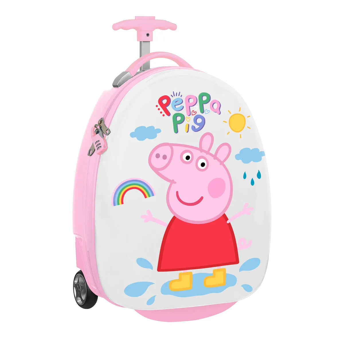 Vozík Peppa Pig Peppa Pig Detské Ružová Mätová 16’’ 28 x 43 23 Cm - Cestovné Kufre