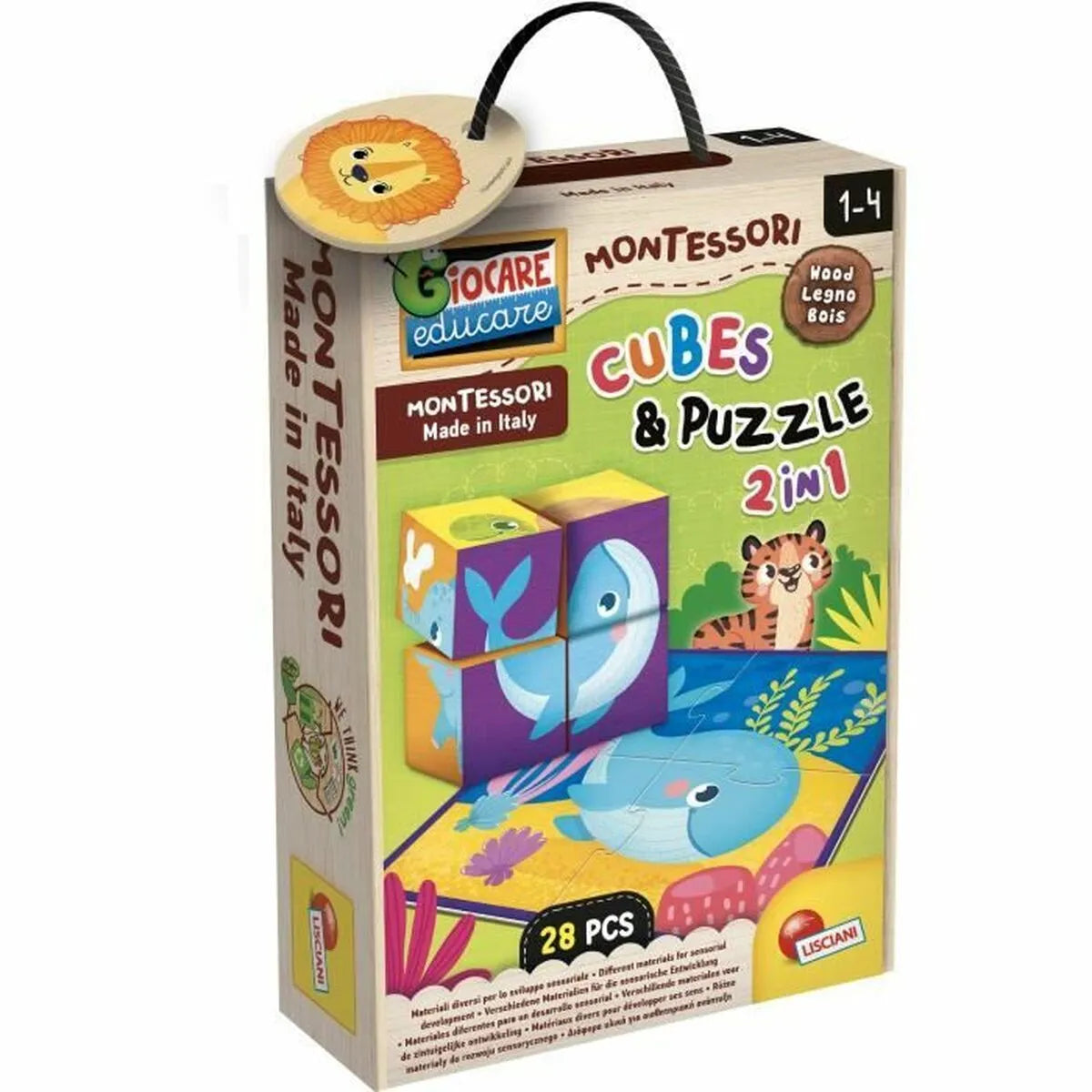 Vzdelávacia Hra Lisciani Giochi Cubes & Puzzle - Hračky a Hry Súpravy Doplnky