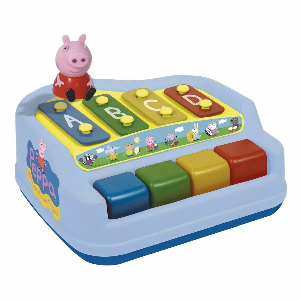 Xylofón Peppa Pig Plastické Detské Figúrk 20 x 15 Cm - Hračky a Hry Hudobné Nástroje pre Deti