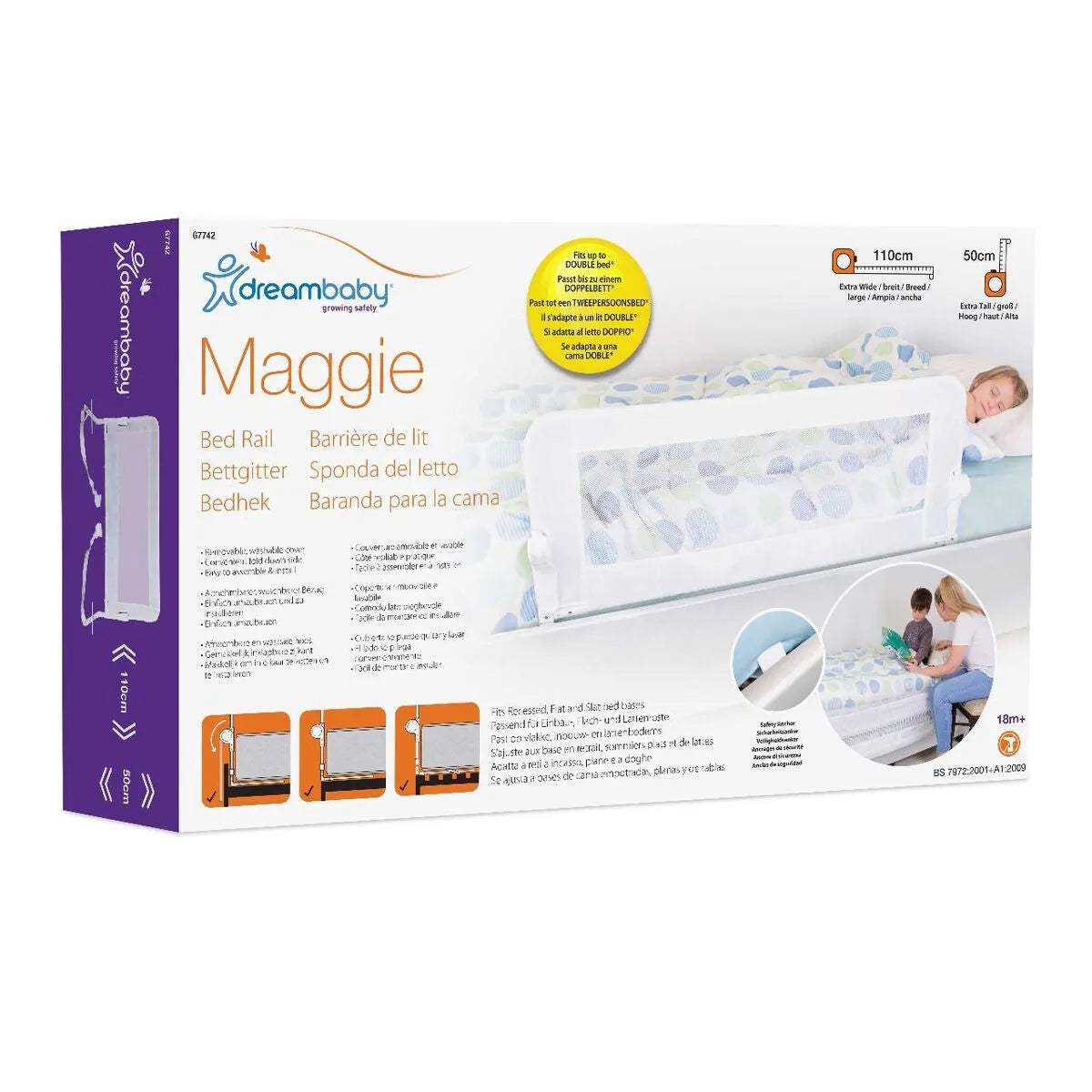 Zábradlie Postele Dreambaby Maggie 110 x 50 Cm - Dieťa Spálňa